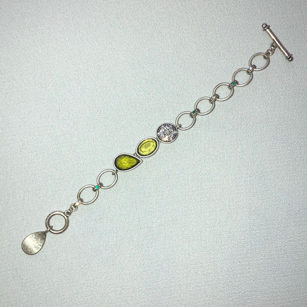 Lia Sophia Toggle Bracelet. 7.5” longest length